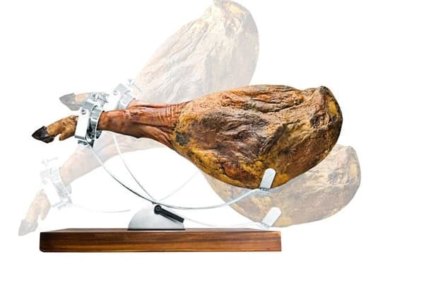 Skinka stöd Nerthus fij 853 gyratory jamon med teleskophuvud och justerbar bas - 1