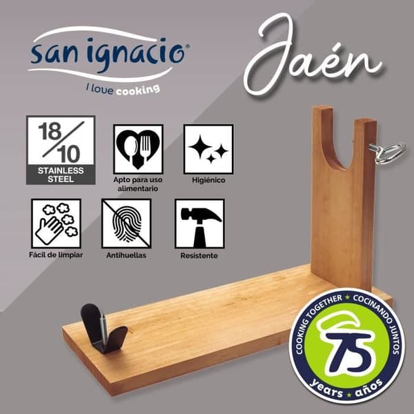 SAN IGNACIO Skinkhållare i trä 16x40x23 cm
