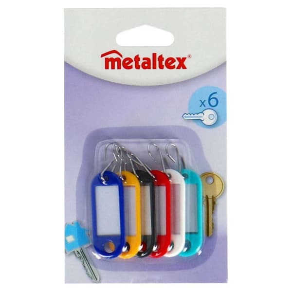 Metaltex Sleutelkaartjes 6 stk