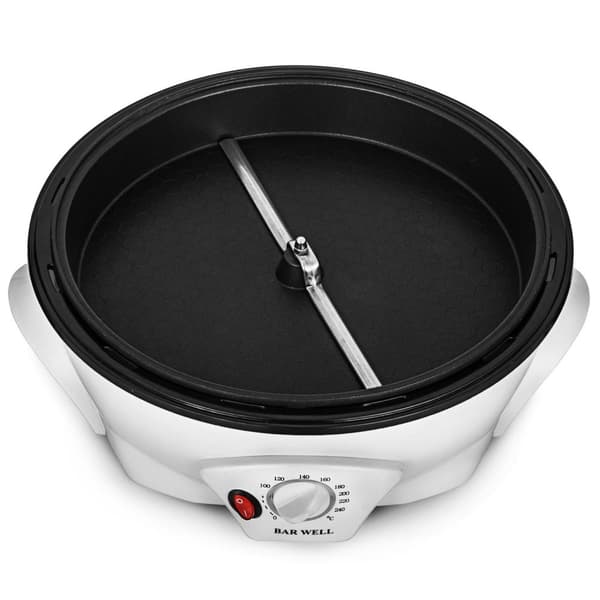 1200W 1500g mångsidig helautomatisk elektrisk kaffebönorrostare, stor kapacitet, 100-240°C justerbar, genomtänkt design, lättanvänd