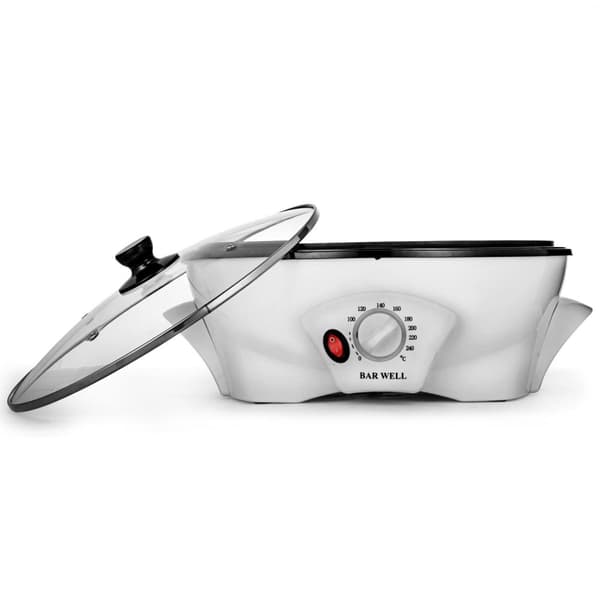 1200W 1500g mångsidig helautomatisk elektrisk kaffebönorrostare, stor kapacitet, 100-240°C justerbar, genomtänkt design, lättanvänd