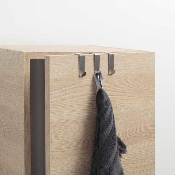 Tiger Basic Dørkrok 20 mm Børstet stål