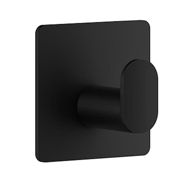 Beslagsboden Cube 455 håndklekrok Selvklebende Svart matt