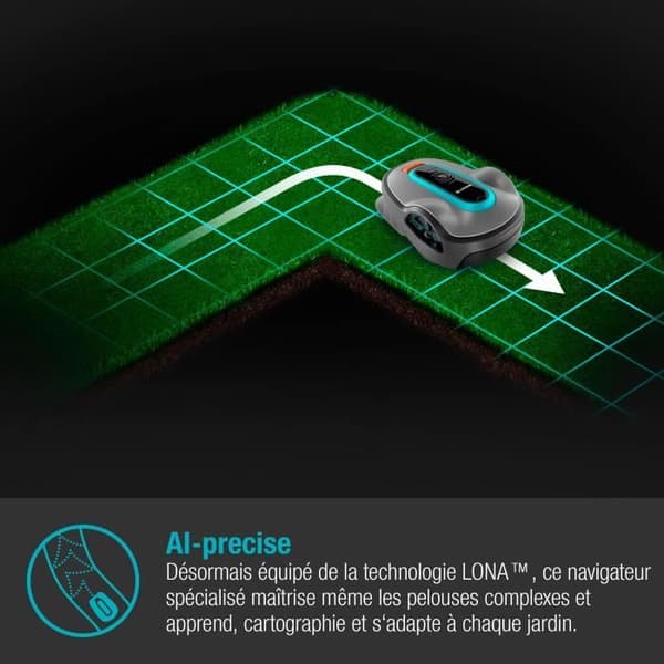 Gardena smart smart smart liv 750 | Klippade i regnet och smala passager, app, ljuddämpare, klippa robot
