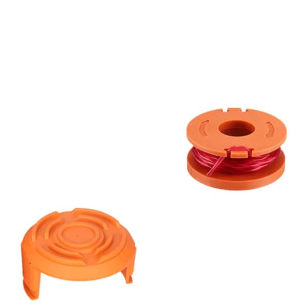 INF 6-pack erstatningssneller med trimmertråd for Worx WA0010 gresstrimmer Oransje