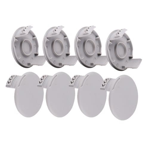 INF 4-pack skyddskåpor för trådspolar på grästrimmer GråRYOBI AC80RL3/AC14RL3A