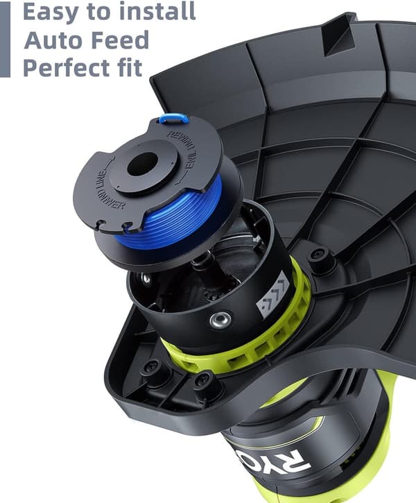 INF 6-pack trimmerspolar med trimmertråd och lock RYOBI grästrimmer