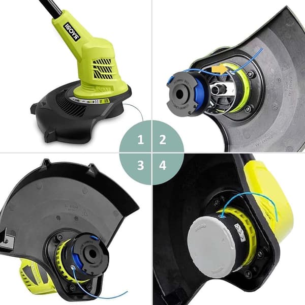 INF 6-pack trimmerspolar med trimmertråd och lock RYOBI grästrimmer