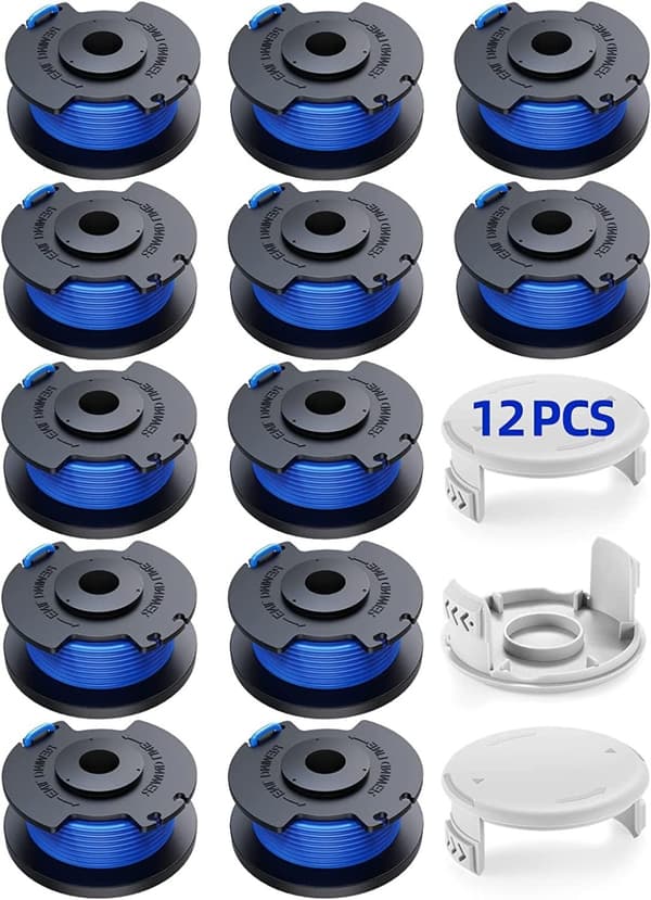 INF 12-pack trådspolar med 3 kåpor för Ryobi grästrimmer Flerfärgad INF 12-pack trådspolar med 3 kåpor för Ryobi grästrimmer Flerfärgad