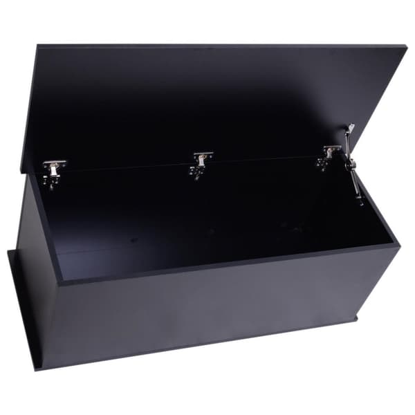 Rootz kiste med hængslet - Sort - Spånplade - 15,74 cm x 39,37 cm x 15,74 cm