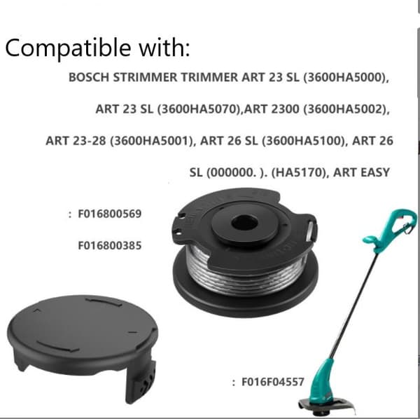 INF Trimmerikela Bosch ART 23 SL/2300/23-28/26 SL/EASY ruohotrimmeriin Musta