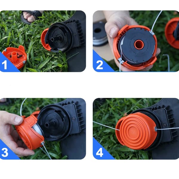 Erstatningssnelle og dekselsett for BLACK+DECKER-trimmere