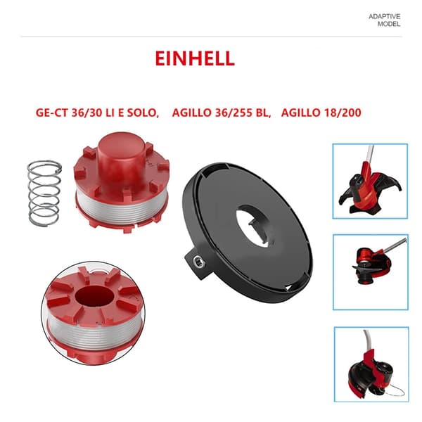 INF Erstatningssnellesett for Einhell batteridrevne gresstrimmere 6 spools