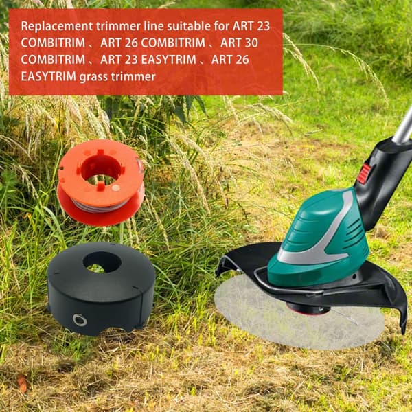 INF Ersättningsspollina och locksats för BOSCH grästrimmer 6 spools