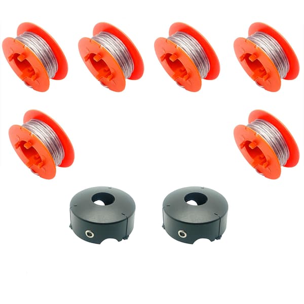 INF Ersättningsspollina och locksats för BOSCH grästrimmer 6 spools