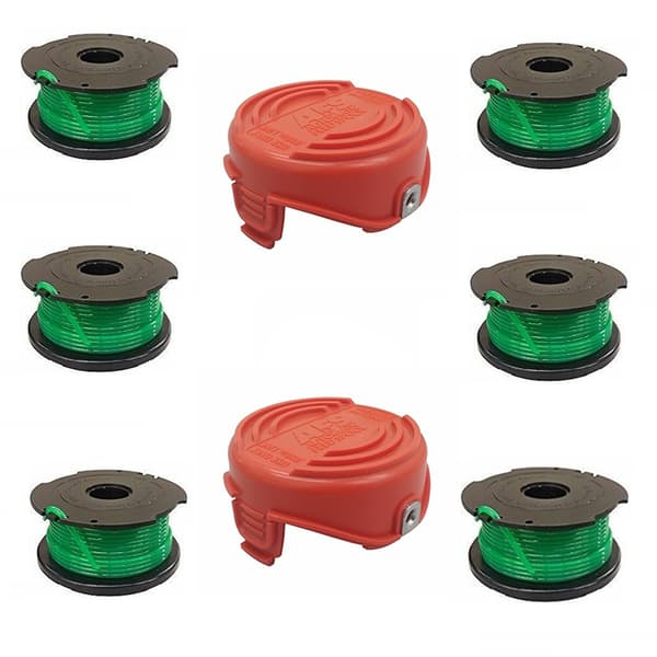 INF Erstatningssnelle og dekselsett for Black+Decker-trimmere (A6486-linje)
