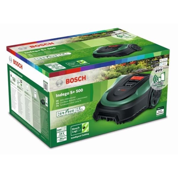 BOSCH robotgräsklippare - Indego S+ 500 - Robotgräsklippare - Batteridriven - Mulching utkast