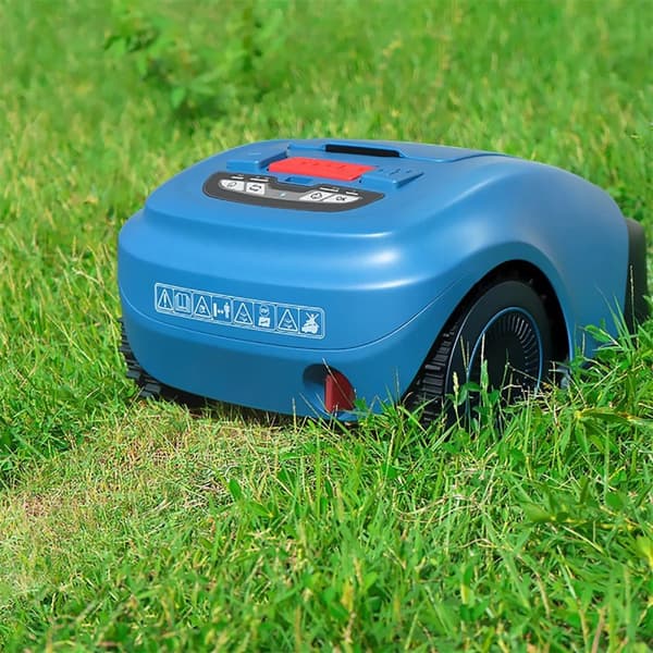 Wi-Fi/Bluetooth smart gräsklippare robot, trädgårdsklippare, smart navigering, flera lägen, vattentät och dammtät, automatisk laddning