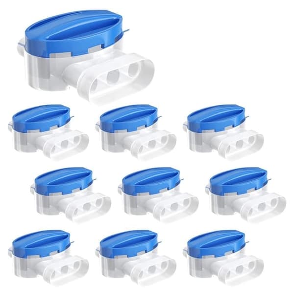 Geelitäytteiset kaapeliliittimet 10/30-pakkaus - Vedenpitävät ABS-liittimet hartsilla robottiruohonleikkuri-puutarha-sähköjohtojen korjaus 10pcs