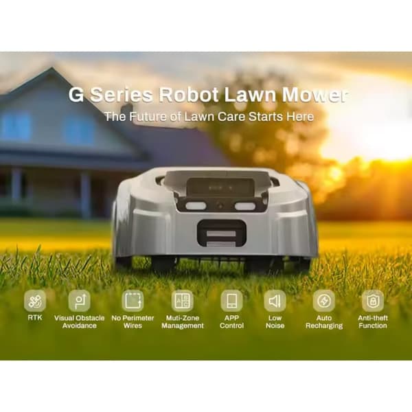 Robottiruohonleikkuri DEVVIS GS, ilman rajalankaa, RTK GPS, 2500 m²