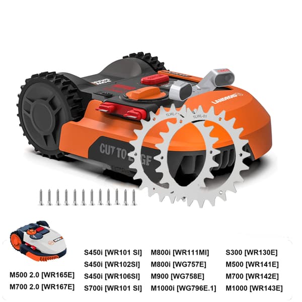 INF Hopeiset vetopyörät Worx Landroid -robottiruohonleikkureille