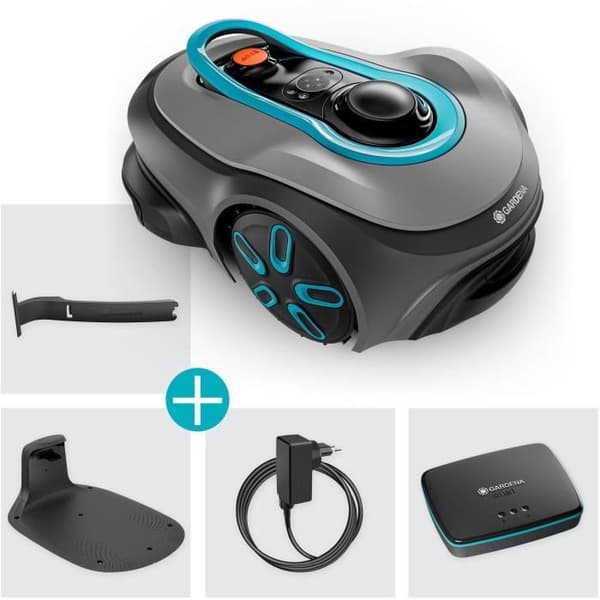 Robotgräsklippare - GARDENA - Smart SILENO Free 1500 - Utan begränsningskablar - Yta 1500 m² - Inkluderar smart Gateway