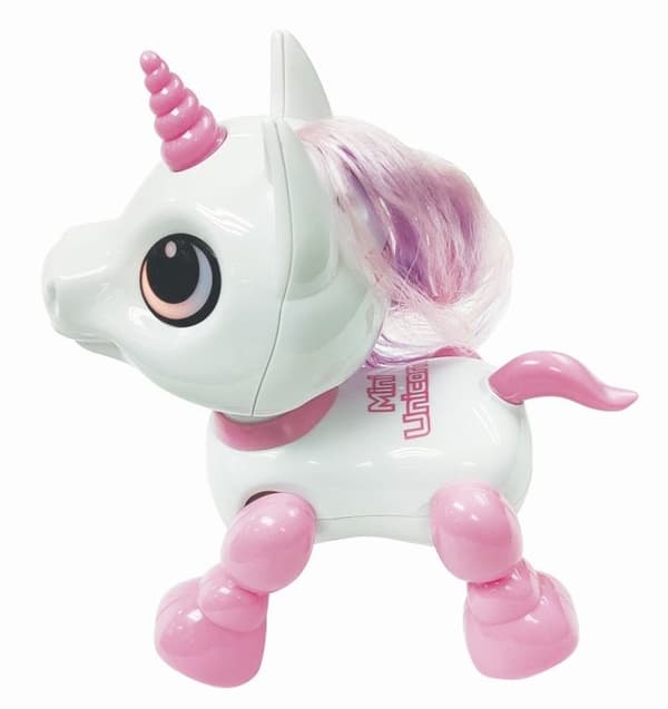 Power Unicorn Mini - Robot enhörning med ljus- och ljudeffekter, handklickkontroll, upprepa