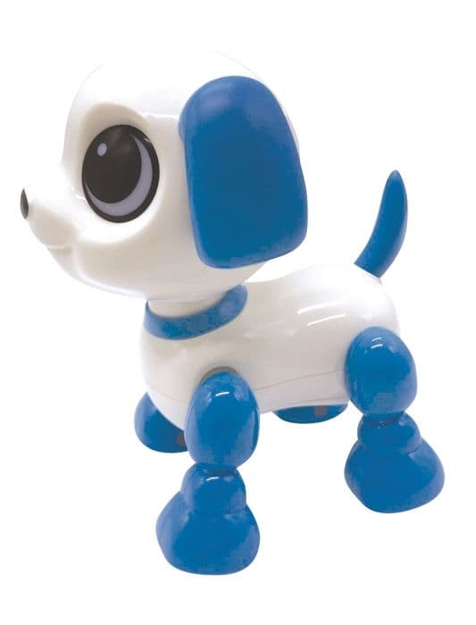Power Puppy Mini - Robothund med ljus- och ljudeffekter, handklickkontroll, upprepa