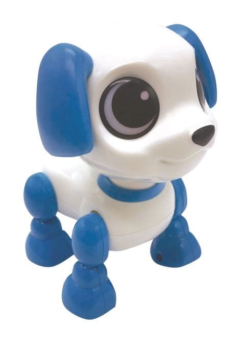 Power Puppy Mini - Robothund med ljus- och ljudeffekter, handklickkontroll, upprepa