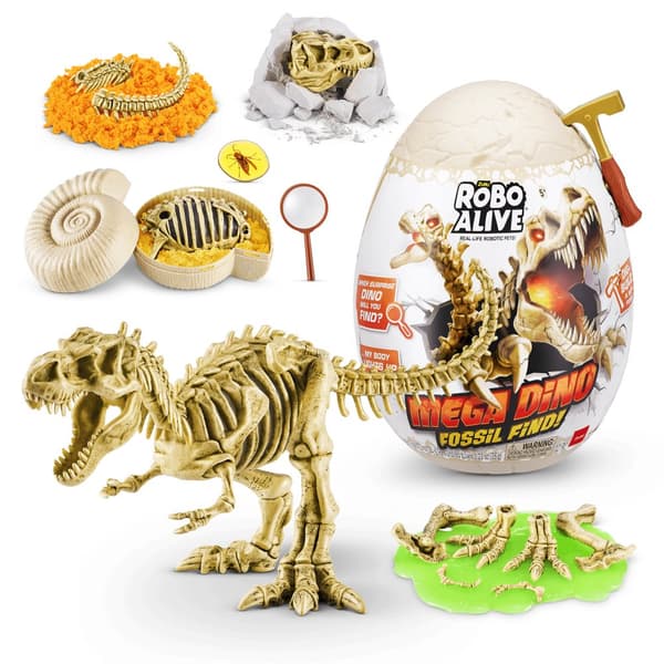 ROBOALIVE Interactive toy Mega Dino fossil find surprise egg