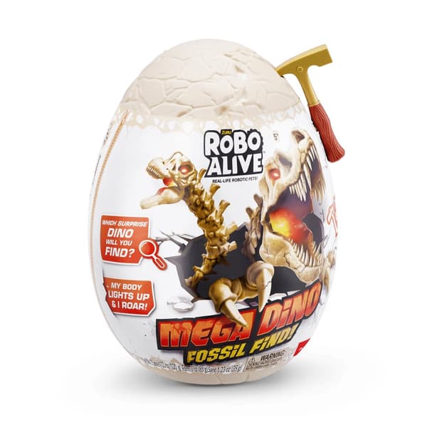 ROBOALIVE Interactive toy Mega Dino fossil find surprise egg