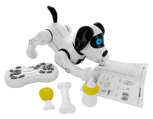 Interaktiv Robothund NAPPI med tillbehör PRATAR SVENSKA