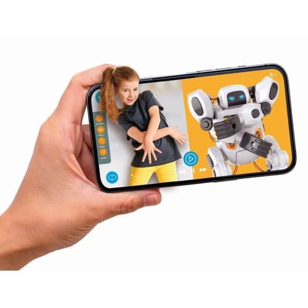 CLEMENTONI - AIRO, Robot med artificiell intelligens - Känner igen gester och röster - Rörelser - Dedikerad applikation med algor