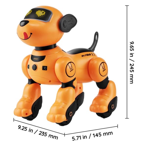 Kaukosäätöinen robottikoira-lelu, Seurantatila, Ääniohjaus, Ohjelmoitavat toiminnot,Ääniohjauksella