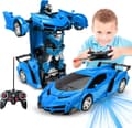 Pikkukuva 5 / 11: OBOSOE 2 in 1 kaukosäädin sähköauto, muunnettava robotti, urheiluajoneuvomalli, lelurobotit, hienot muodonmuutosautot, lasten lahjat