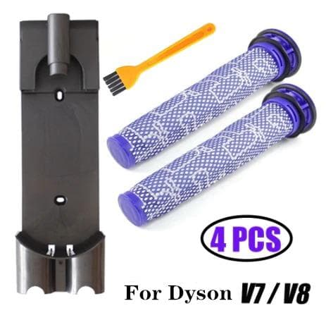 Dyson Dyson V7 V8 Hållare + Filter Reservdelar