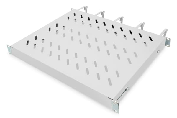 Digitus DN-97680 - Rack-hylle - fast - lysegrå, RAL 7035 - 1U - 19"