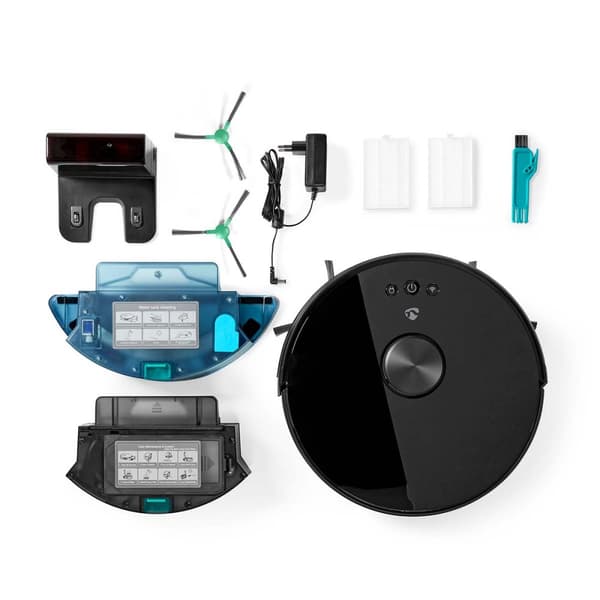 Nedis SmartLife Robot Pölynimuri | Laser-navigointi | Wi-Fi | Keräyssäiliön tilavuus: 0.6 l | Automaattinen lataus | Maksimi käyttöaika: 2 tuntia | Mu