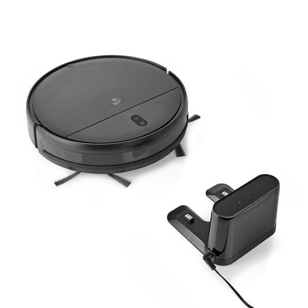 Nedis SmartLife Robot Pölynimuri | Satunnainen | Wi-Fi | Keräyssäiliön tilavuus: 0.2 l | Automaattinen lataus | Maksimi käyttöaika: 1.8 tuntia | Musta