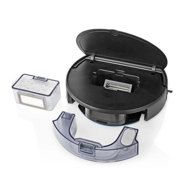 Nedis SmartLife Robot Pölynimuri | Satunnainen | Wi-Fi | Keräyssäiliön tilavuus: 0.2 l | Automaattinen lataus | Maksimi käyttöaika: 1.8 tuntia | Musta