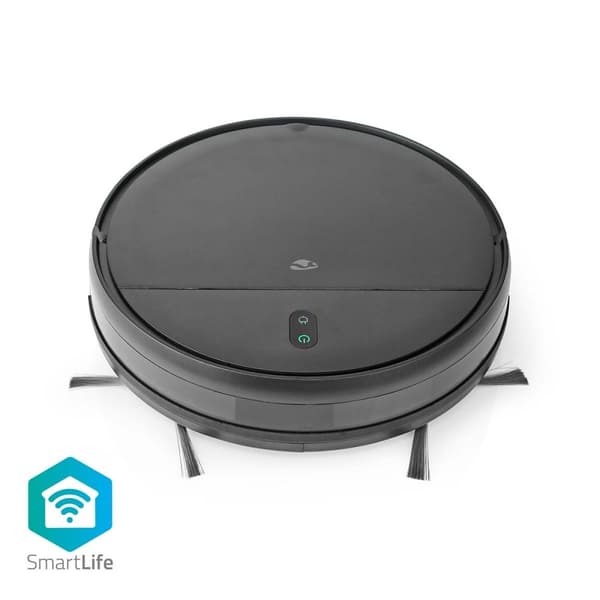 Nedis SmartLife Robot Pölynimuri | Satunnainen | Wi-Fi | Keräyssäiliön tilavuus: 0.2 l | Automaattinen lataus | Maksimi käyttöaika: 1.8 tuntia | Musta