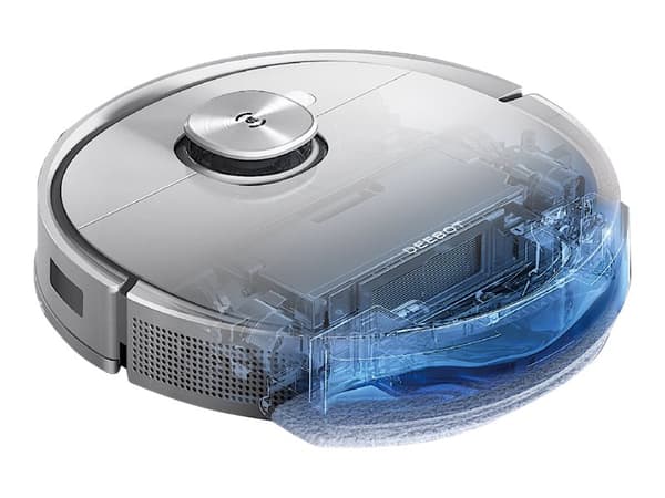 Ecovacs Deebot T9, Pölypussi, Valkoinen, Pyöreä, 0,42 L, 67 dB, 2,5 L