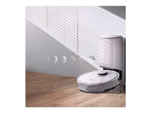 Ecovacs Deebot T9, Pölypussi, Valkoinen, Pyöreä, 0,42 L, 67 dB, 2,5 L