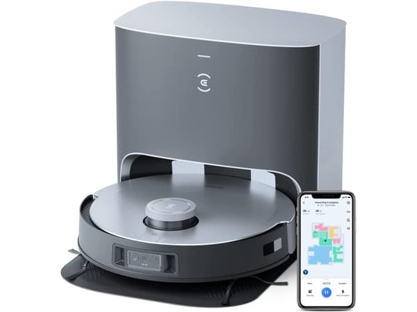 ECOVACS DEEBOT X1 PLUS - Dammsugare - självgående - utan påse laddare medföljer