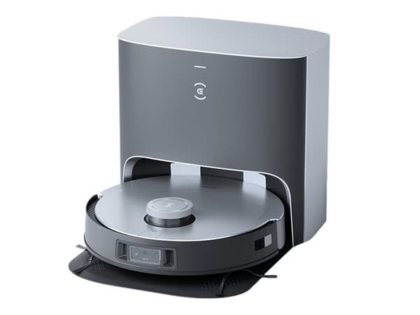 ECOVACS DEEBOT X1 PLUS - Dammsugare - självgående - utan påse laddare medföljer Svart, Grå
