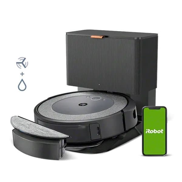 iRobot Roomba Combo i5+ Robottipölynimuri lattiamopilla Harmaa