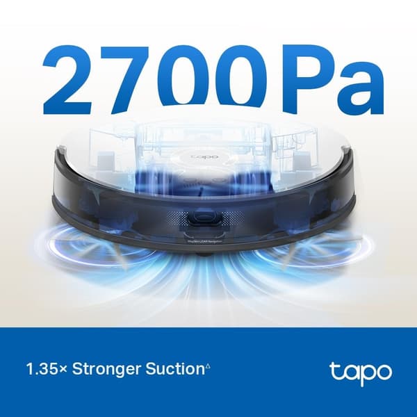 TP-Link Tapo MagSlim LiDAR Navigation Robot Vacuum & Mop+ Smart Auto-Empty Dock /Tapo RV20 Mop Plus