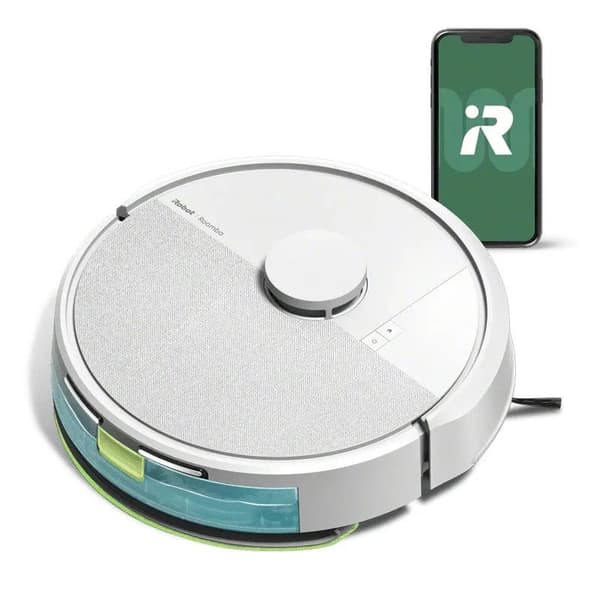 iRobot Roomba 105 Combo Robottipölynimuri lattianpesuaineella - Valkoinen