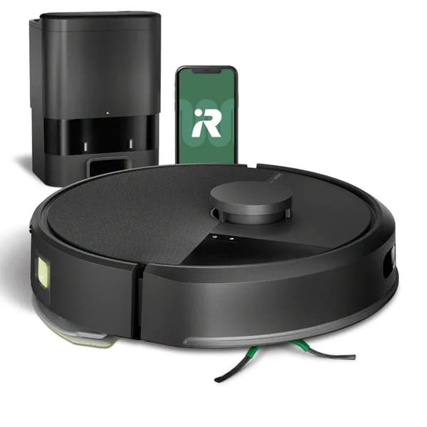 iRobot Roomba 105 Combo+ robotstøvsuger med gulvmopping - svart Sort