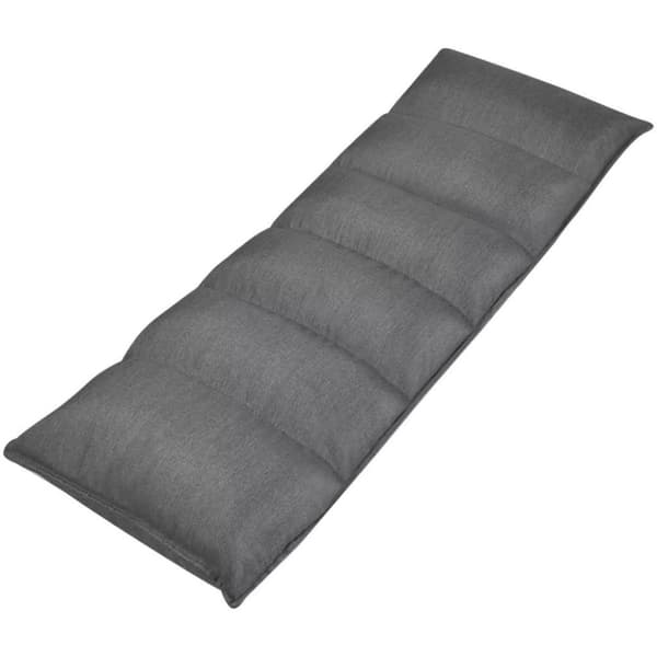 vidaXL foldbar loungemadras til gulv stof grå